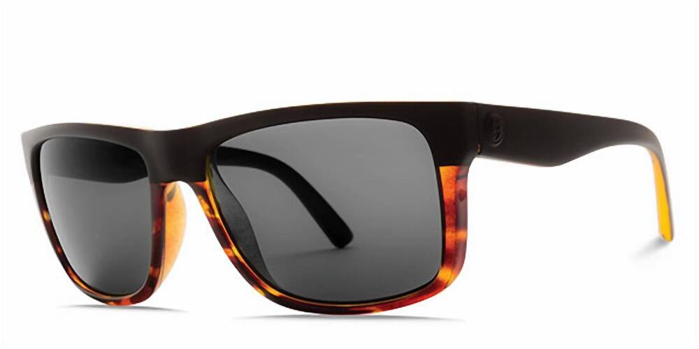 NEW ELECTRIC LABEL men's swingarm polarized sunglasses in darkside tortoise / oh